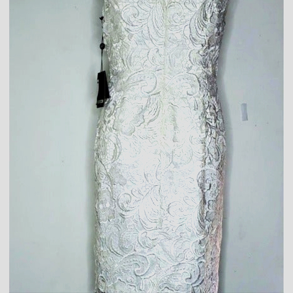 Adrianna Papell Women's dress embroidery lace NEW